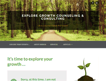 Tablet Screenshot of exploregrowth.com